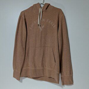American Eagle Super Soft Hoodie Heathered Salmon Pink Size Medium